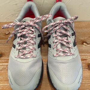 Women’s Gray and Pink New Balance Fuel Core Nitril V1 Trail Runnning Shoe Size 7